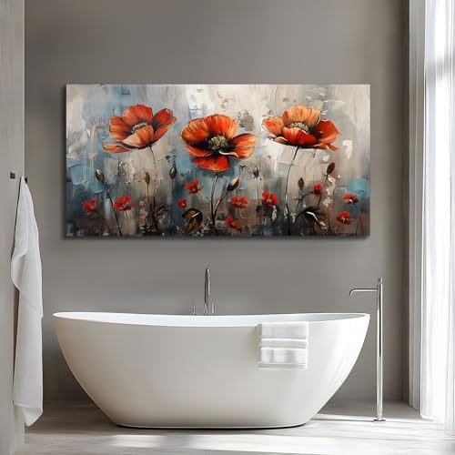 SERIMINO Large Modern Floral Wall Decor - Image 4