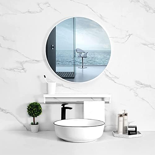 12'' Round Wall Mirror Tiles Self Adhesive Circle Mirror - Image 6