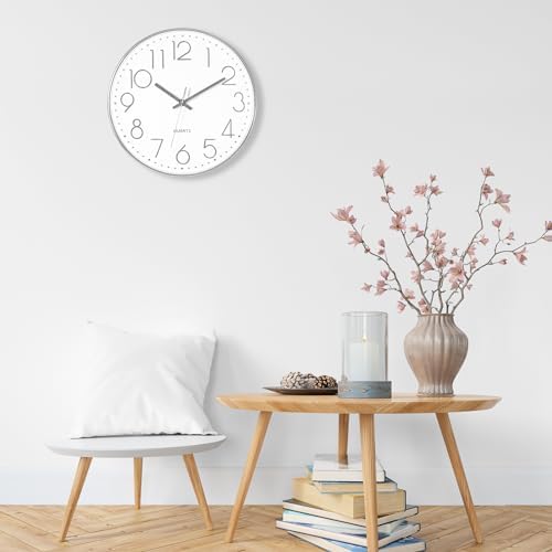 Foxtop Large 14" Wall Clock Silent Battery Operated Clock - Image 4