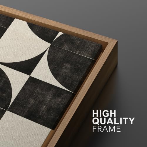 MUDECOR Framed Canvas Print Wall Art Set Geometric Blocks - Image 6