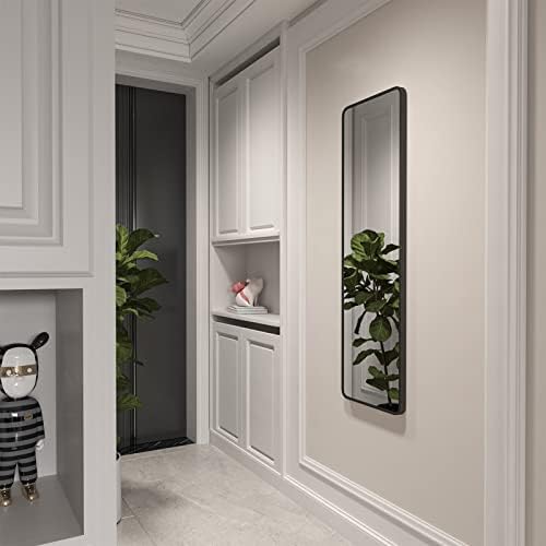 Giftgarden 47”x14” Black Full Length Mirror Aluminum Alloy Framed, Sleek Long - Image 6