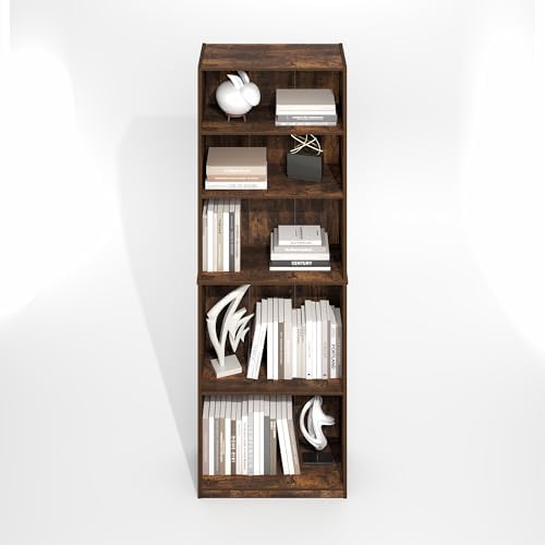 Furinno Jaya Simply Book Shelf, 5-Tier Bookshelf, Bookcase - Image 6