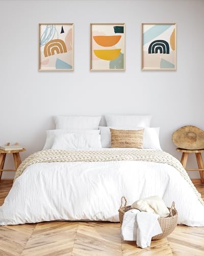 12x16IN Framed Boho Wall Art for Bedroom Set of 3 - Image 6