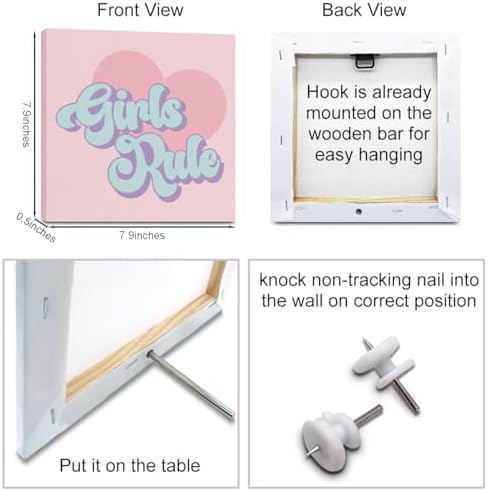 4 Pcs Girls Room Decor Posters Wall Art - Image 2