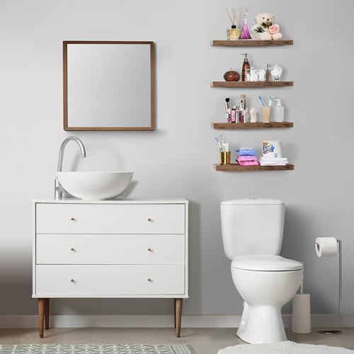 Sorbus Floating Shelves for Wall, Wood Wall Storage - Image 2