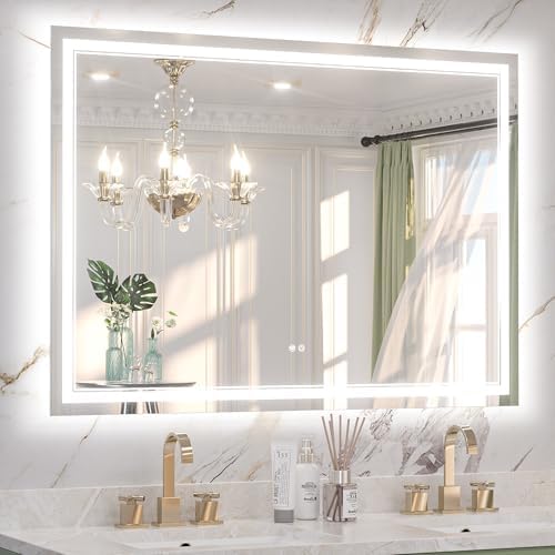 Keonjinn 50" x 36" LED Bathroom Mirror by Keonjinn