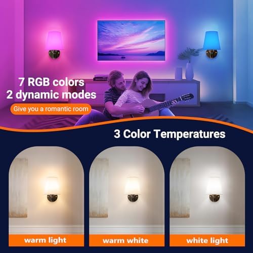 YHCDLAMP Peel and Stick Wall Sconces, No Drilling Stick On Wall Sconce - Image 4