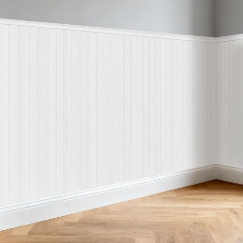 Wainscoting Wall Panels Kit, PS Beadboard Wall Panels, Cover 39"x79" by TRAIN2ART