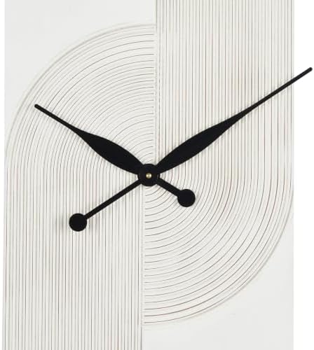 Deco 79 Wood Geometric Wall Clock, Clock 30" x 2" x 31" - Image 4