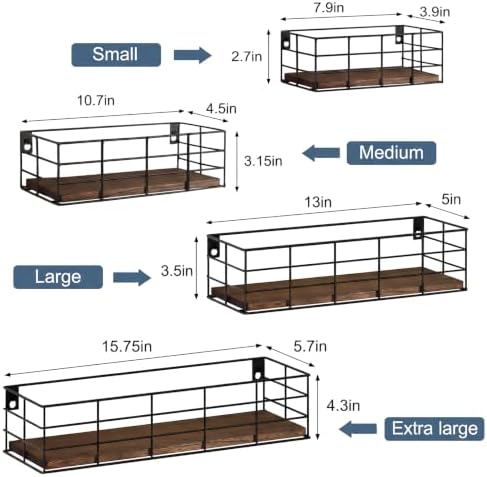 Fixwal Wire Frame Floating Shelves - Image 3