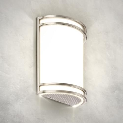 ASD Indoor LED Wall Sconce Lights, Brushed Nickel 3000/4000/5000K ETL by ASDLightingCorporation