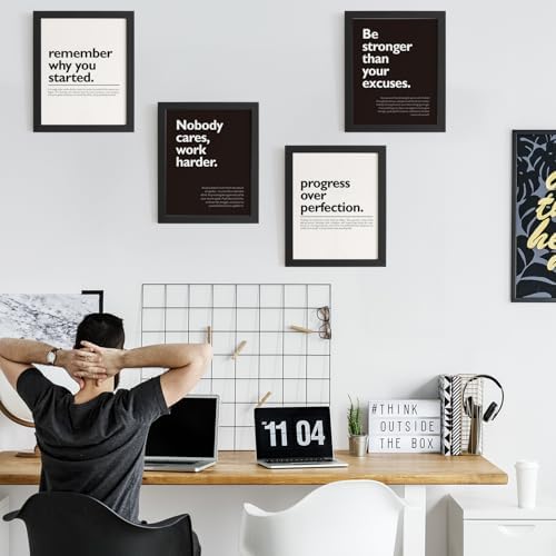 DSHFG Motivational Office Pictures Wall Decor Prints Set of 4 - Image 3