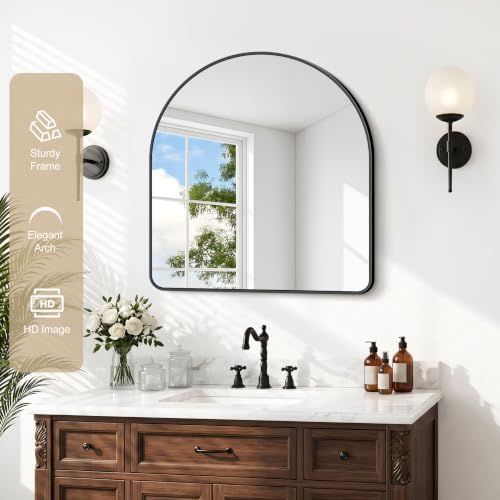GLASHOM Arched Bathroom Vanity Mirror - Image 2