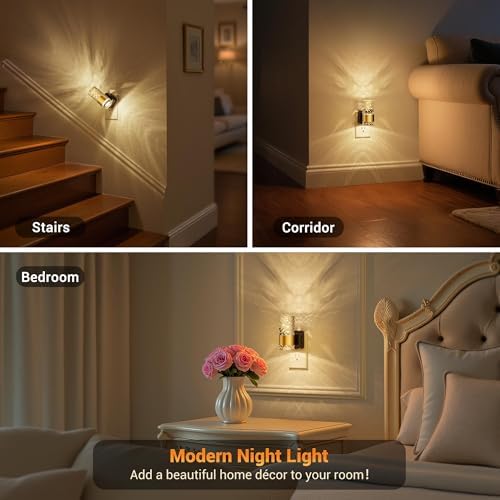 JandCase Night Light, Automatic Night Lights Plug into Wall, 3000K LED - Image 6