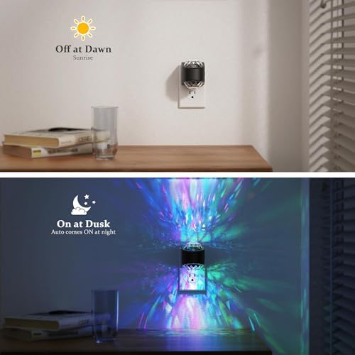 JandCase Night Lights Plug into Wall, 2 Pack Star Projector RGB Night Light - Image 3