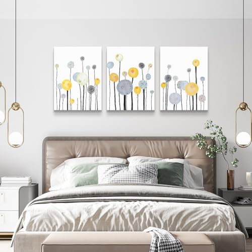 Abstract watercolor painting 3 Piece framed Canvas Wall Art - Image 4