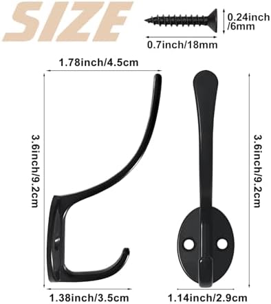Homanu 64 Pack Coat Hooks Wall Mounted - Image 5