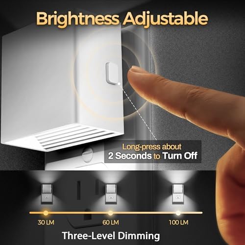 DORESshop Night Lights Plug into Wall, Plug in Night Light, Daylight White - Image 2