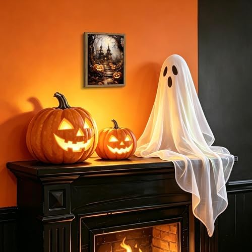 Framed Vintage Halloween Wall Art - Image 4