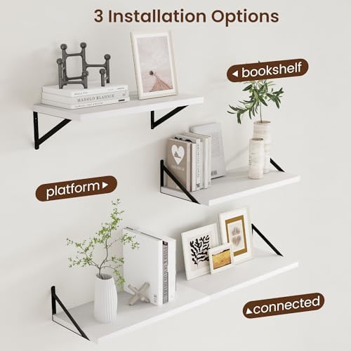 Axeman Floating Shelves for Wall White - Image 4