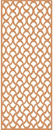 21 3/8"W x 54 3/8"H x 3/8"T Resort Decorative Fretwork Wood Wall Panels - Image 2