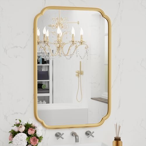 Ferytange Gold Bathroom Vanity Mirror by FerytangeHome
