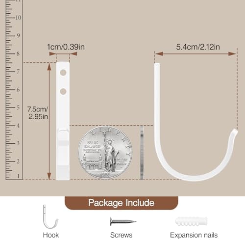 22LB Wall Hooks for Hanging Towel/Coat - Image 4