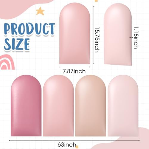 Jetec 4 Pcs Kids Wall Padding Panels, 1.18 Inch Thick Foam Wall Protector - Image 2