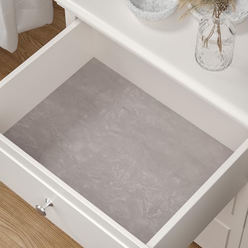 CHIHUT Self Adhesive Light Grey Velvet Felt Drawer Liner 12”x472” Thick - Image 5