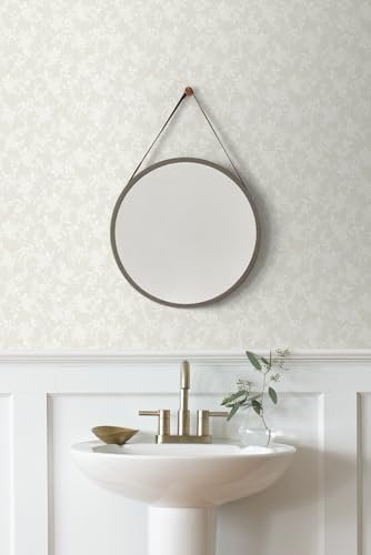 NextWall Tonal Floral Peel and Stick Wallpaper - Image 5