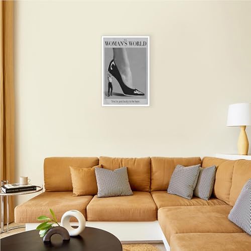 Retro This Is A Woman Is World Poster Feminist Canvas Wall Art Modern Black And - Image 3