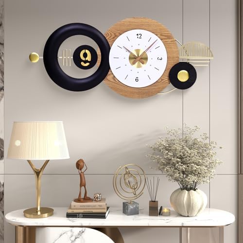 38x17 Inch Modern Silent Battery Powered Wall Clock by BeautifulWallDecor
