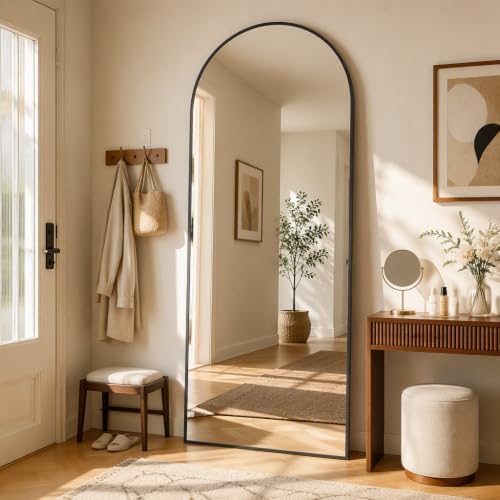 65"x24" Arch Floor Mirror, Full-Length Wall Mirror by EASLY