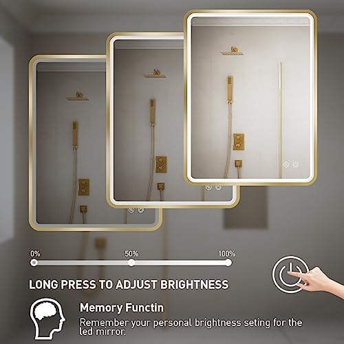 LED Bathroom Mirror with Light, 24x32 Inch - Image 4