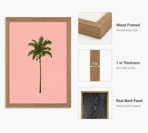 Framed Palm Tree Canvas Wall Art - Image 4