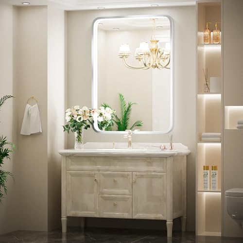 24x36 Inch LEDBathroom Mirror, Sliver Frame - Image 2