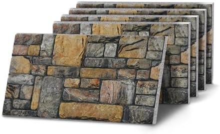 K&B Panels 3D Wall Panels, Stone Effect Styrofoam Wall Panelling Kit, by Unknown