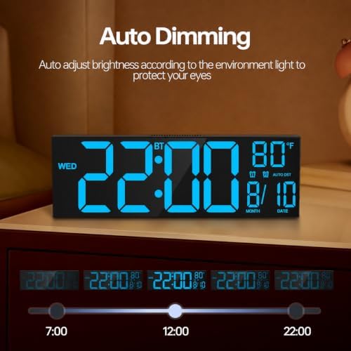 JALL 16.2" Large Digital Wall Clock - Image 7
