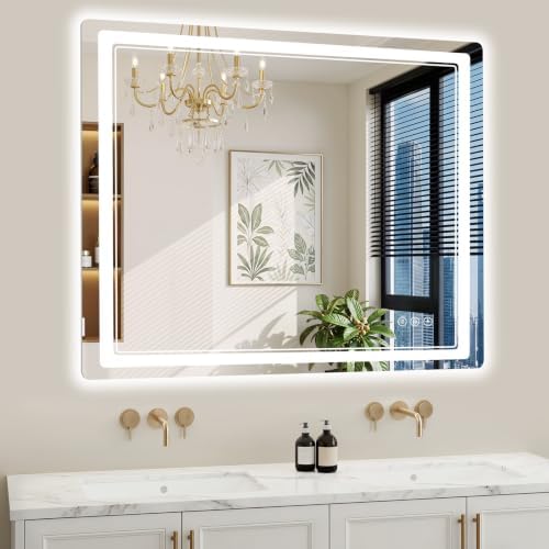 36"x40" LED Bathroom Mirror by WISSMIELSHOME