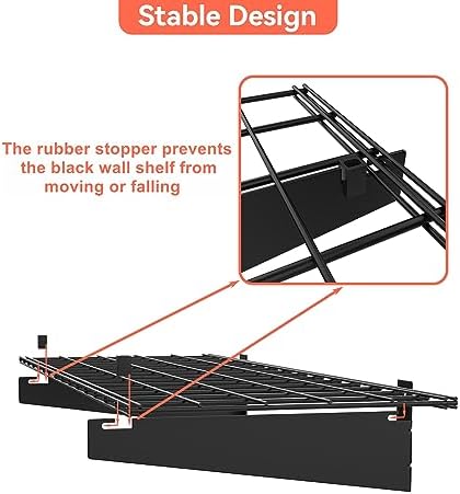 TORACK 2-Pack Garage Wall Shelves - Image 4
