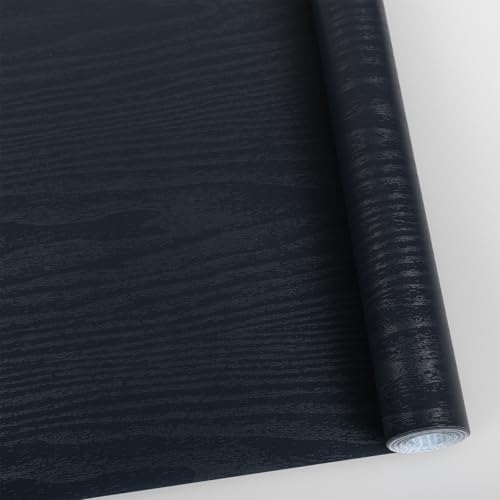 Dark Blue Contact Paper Peel and Stick Self Adhesive Wood Grain Wallpaper by Abyssaly