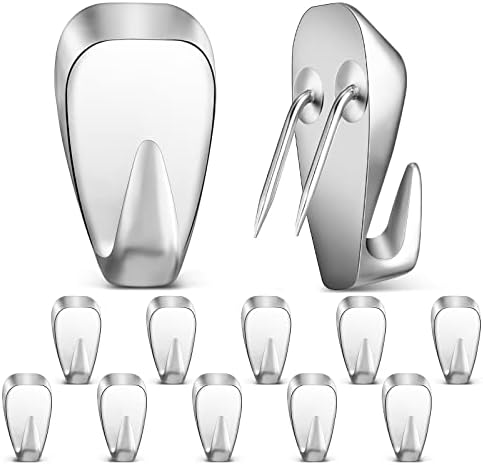 LEIFIDE 10 Pieces Cubicle Hooks Clips, 40 Lbs Picture Hangers by LEIFIDE