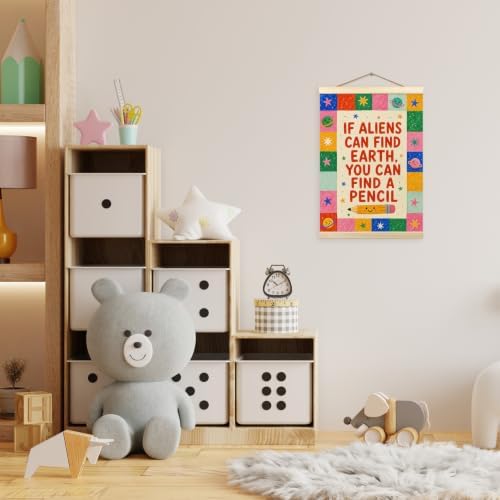 madalo Funny Colorful Classroom Wall Art Poster Hanger Frame 12x16 Inch - Image 2