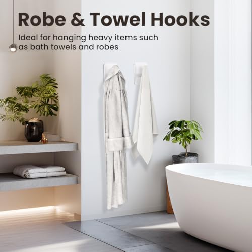 Aikzik 6 Pack Large Heavy Duty Wall Hooks - 26lb Max - Image 4