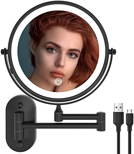 Ruacq Wall Mounted Makeup Mirror by Ruacq