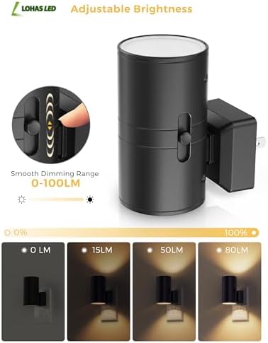 L LOHAS LED Night Light Plug in, Night Lights Plug into Wall, Soft White - Image 3