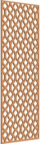 29 3/8"W x 74 3/8"H x 3/8"T Resort Decorative Fretwork Wood Wall Panels by EkenaMillwork