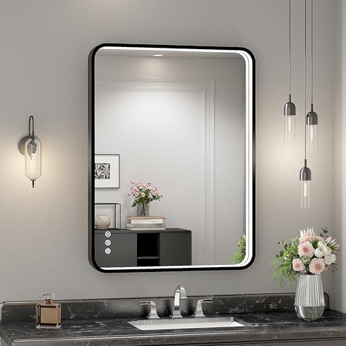 24x32 Inch LED Bathroom Mirror by Twalsu