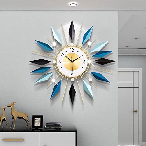 Large Wall Clock Modern Decorative Wall Clocks Silent Non-Ticking Bling Big by FMTADDecorativeWallClocks