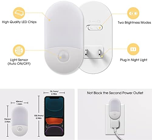 L LOHAS LED Night Lights Plug into Wall, LED Dimmable Night Light - Image 6